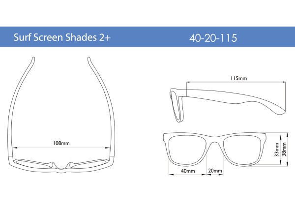 REAL SHADES Brýle proti modrému světlu Surf 2+