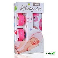 Baby set - bambusová osuška + kočárkový kolíček