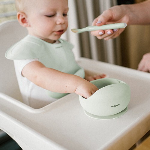 BABYONO Miska silikonová s přísavkou 6m+