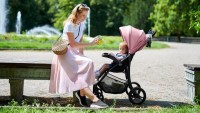 Kočárek sportovní Cruiser pink Kinderkraft + Dětské odrážadlo 2WAY Next