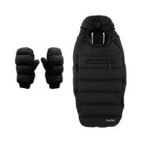 NUNA Set Fusak+rukavice winter stroller set footmuff & gloves w/bag