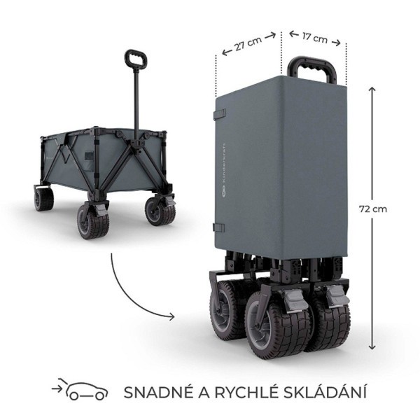 KINDERKRAFT Vozík přepravní skladací Wagon Rollster