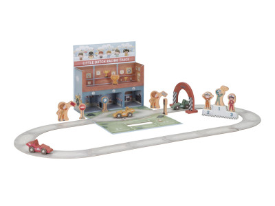 Závodní dráha s doplňky v kufříku