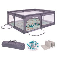 BABYGO Ohrádka Playpark s matrací 150cm x 180cm