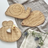 Lassig Snídaňový Tác Bamboo Wood Garden Explorer snail Lassig Snídaňový Tác Bamboo Wood Garden Explorer snail
