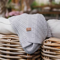 BABYONO Deka z organické bavlny pletená 75 x 100 cm 0m+ BABYONO Deka z organické bavlny pletená 75 x 100 cm 0m+