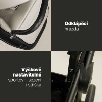 ZOPA Set kočárek Move Cross 5 + hluboká korba  Move XL 5 + autosedačka XM dle vlastního výběru + báze