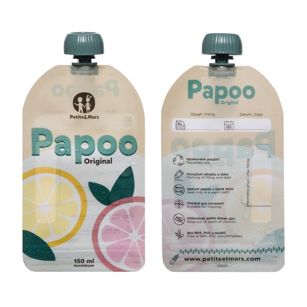 PETITE&MARS Kapsička na jídlo Papoo 6 ks