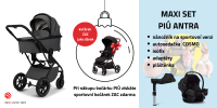 MOON PIÚ MAXI SET Kombinovaný kočárek