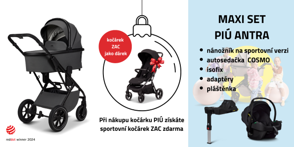 MOON PIÚ MAXI SET Kombinovaný kočárek