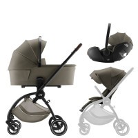 Britax Römer Set kočárek Rio + hluboká korba + autosedačka Baby-Safe PRO