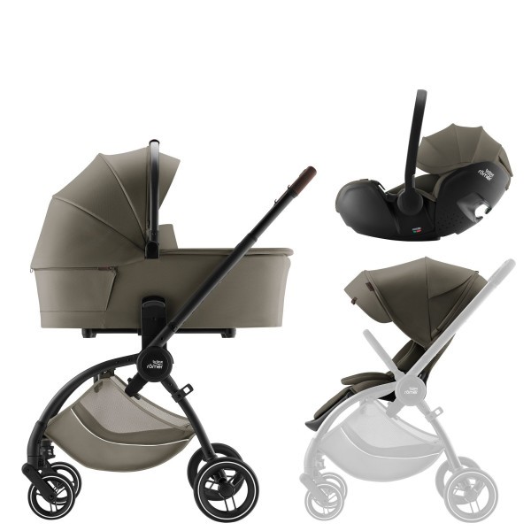 Britax Römer Set kočárek Rio + hluboká korba + autosedačka Baby-Safe PRO