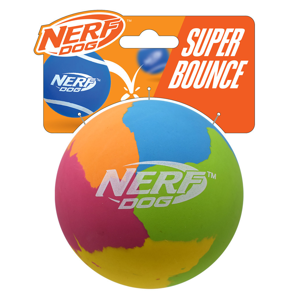 NERF DOG Hračka pro psy gumový super odrazový míček 9,5 cm - gumový super odrazový míček 9,5 cm