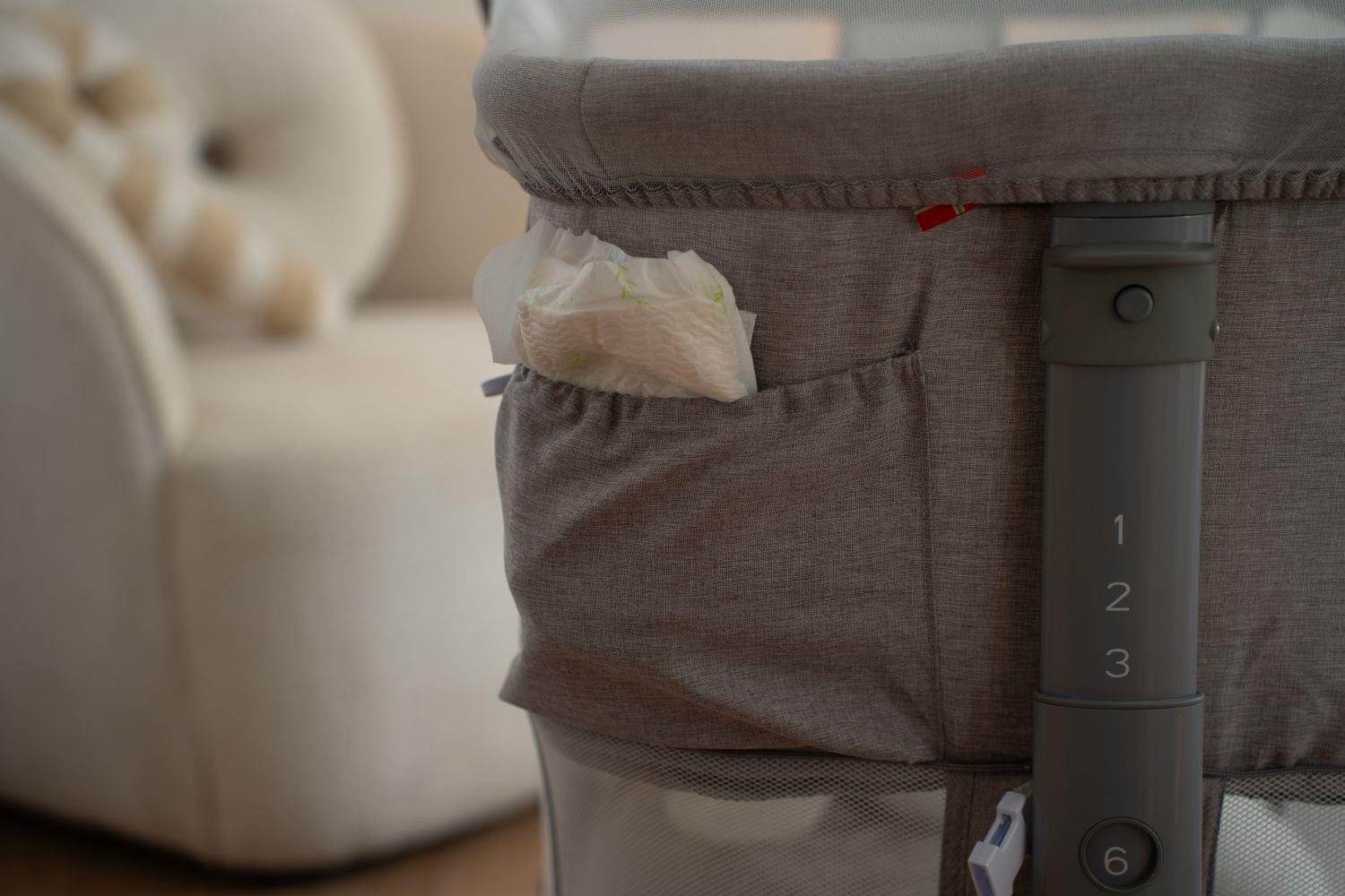 KIDNORT Postýlka Snäckskal