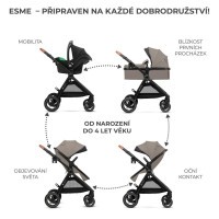 KINDERKRAFT Kočárek kombinovaný 3v1 Esme