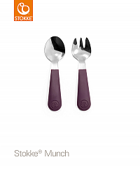 Stokke™ Munch Essentials Soft Mint talíř, příbor a hrníček