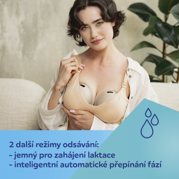 CANPOL BABIES Dvojitá elektrická odsávačka mateřského mléka do podprsenky SmartSense