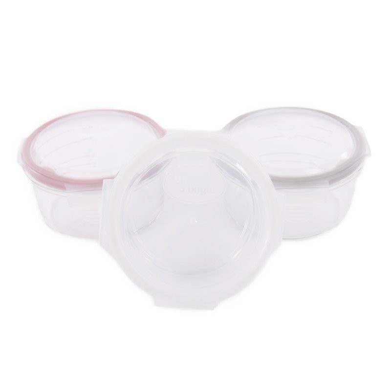 BO JUNGLE Skleněné misky s víčky B-Glass Bowls 280ml