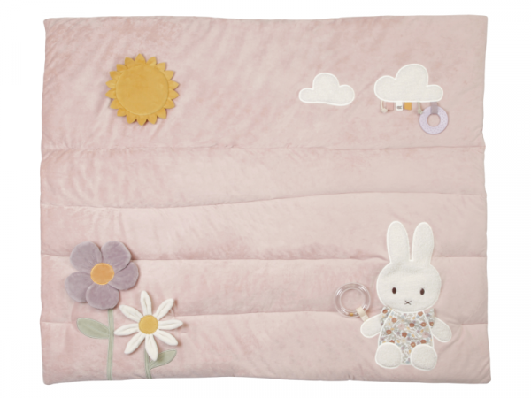 LITTLE DUTCH Hrací deka králíček Miffy Vintage Kytičky