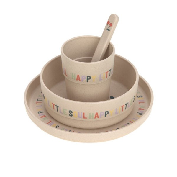 LÄSSIG Nádobí Dish Set PP/Cellulose Happy Fruits