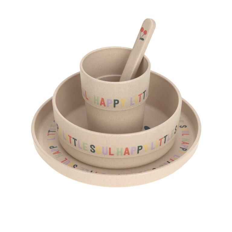 LÄSSIG Nádobí Dish Set PP/Cellulose Happy Fruits
