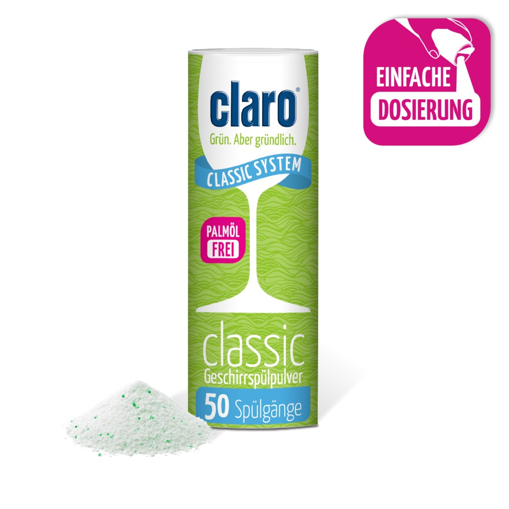 CLARO EKO prášek do myčky Classic - Prášek do myčky Classic - 900 g - 50 cyklů