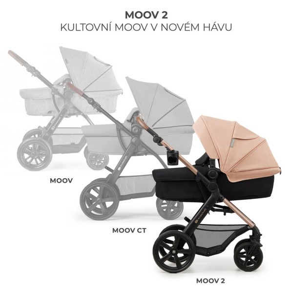 KINDERKRAFT Kočárek kombinovaný Moov 2 3v1, pěnová kola