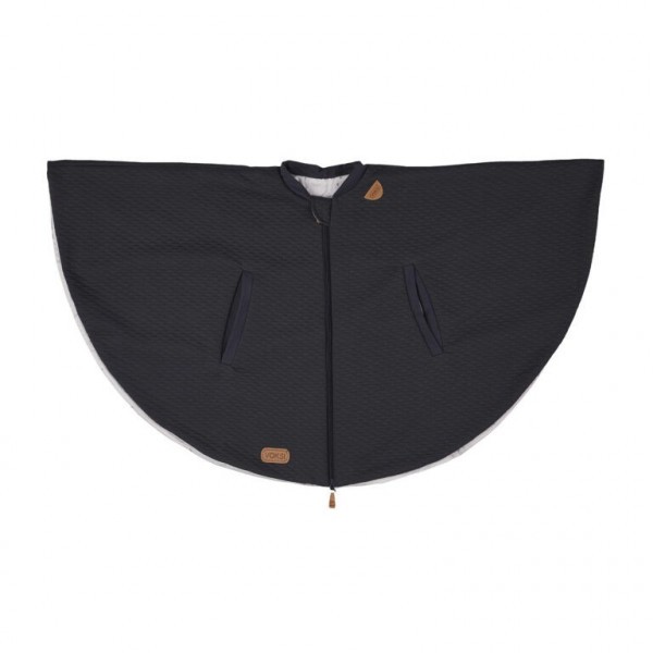 Voksi Poncho dark grey star