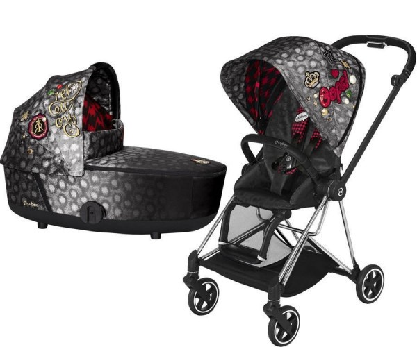 Kočárek CYBEX Mios Seat Pack Fashion Rebellious 2021 včetně korby, podvozek Mios