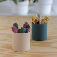 PETITE&MARS Set 3 ks silikonových tréninkových lžiček Take&Match 6m+