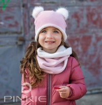 PINKIE Čepice Light Pink Bobble