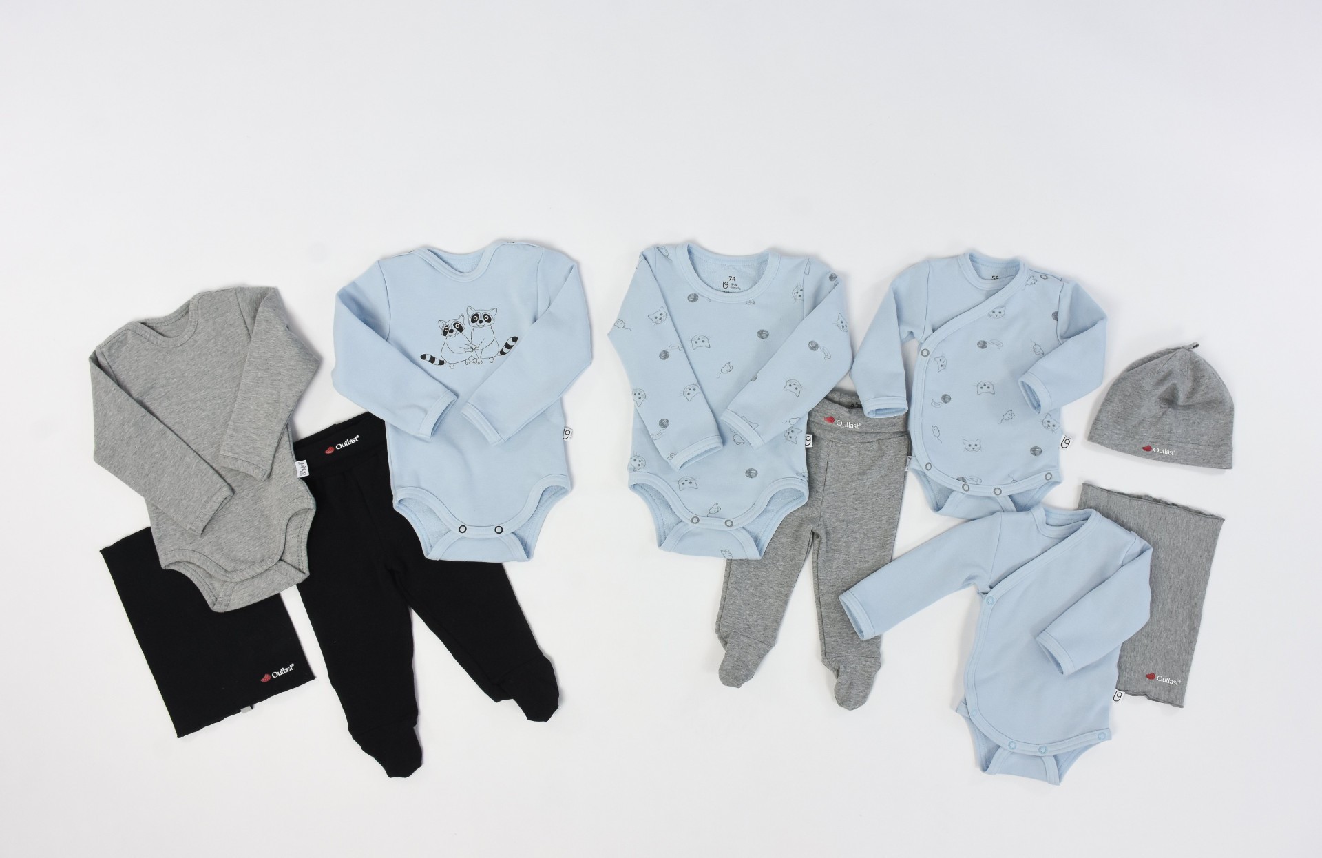 LITTLE ANGEL Body smyk obrázek Outlast® - sv.modrá