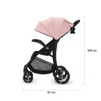 Kočárek sportovní Cruiser pink Kinderkraft + Dětské odrážadlo 2WAY Next