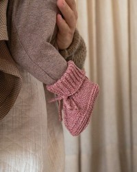 LODGER Capáčky Knit Cable vel. 0 - 6 měsíců