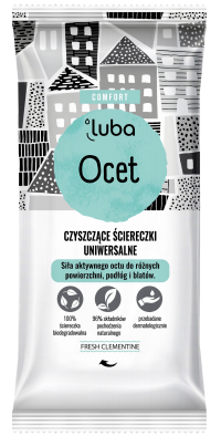 LUBA čistící ubrousky s octem - různé povrchy 24 ks