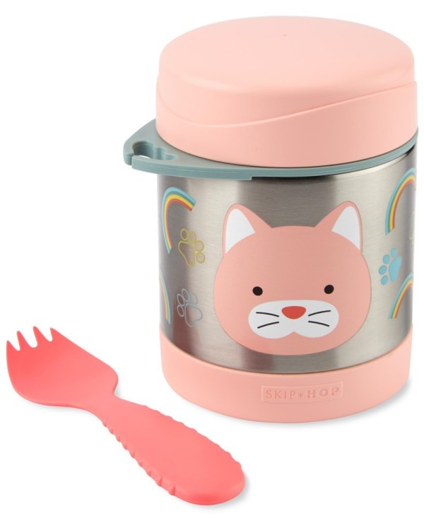 SKIP HOP Zoo Termoska na jídlo se lžičkou/vidličkou 325 ml, 3r+