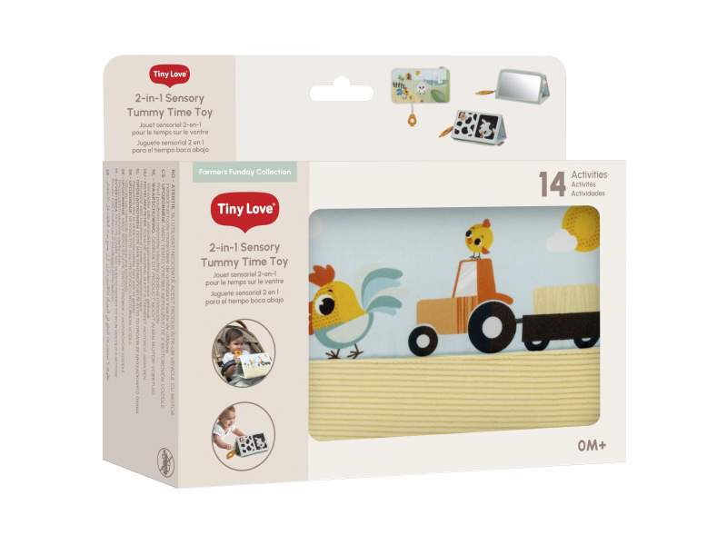 TINY LOVE Knížka s aktivitami pro hru na bříšku Farmers Funday