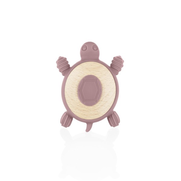 ZOPA Silikonové dřevěné kousátko Turtle