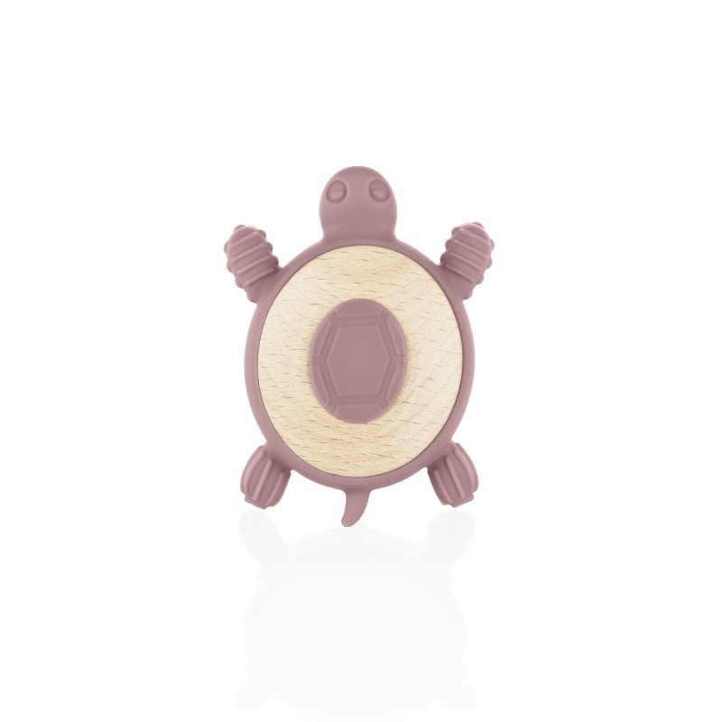 ZOPA Silikonové dřevěné kousátko Turtle