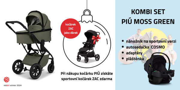 MOON PIÚ Kombi set Kombinovaný kočárek