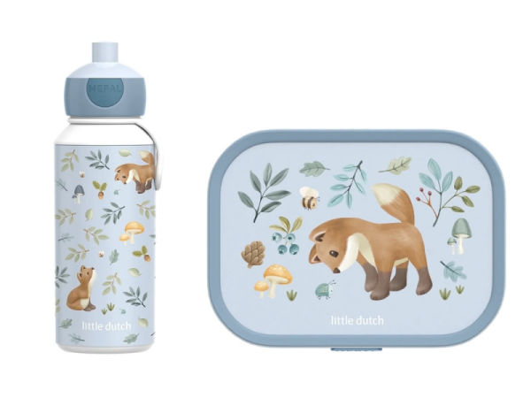 LITTLE DUTCH Svačinový set (láhev 400ml+box)