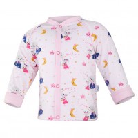 Little Angel Kabátek podšitý Outlast® - sv.růžová-tančící zvířátka/růžová baby Velikost: 50-56