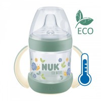 NUK Kojenecká láhev na učení for Nature s kontrolou teploty 6-18m