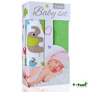 Baby set - 2x bambusová osuška