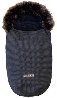PINKIE Fusak Small Black Comb s kožíškem
