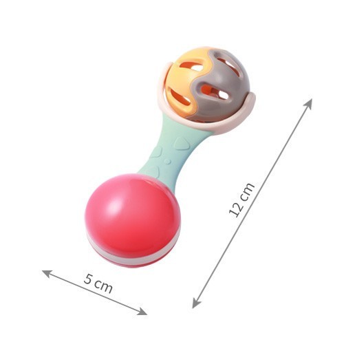 BABYONO Chrastítko s kousátkem 3m+ Ball
