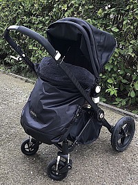 PINKIE Zateplená stahovací deka Plain Black PINKIE Zateplená stahovací deka Plain Black