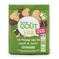 Good Gout BIO Máslová zvířátka polomáčená v hořké čokoládě (120 g)
