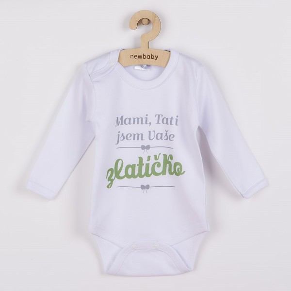 NEW BABY Body s potiskem Mami, Tati jsem Vaše zlatíčko
