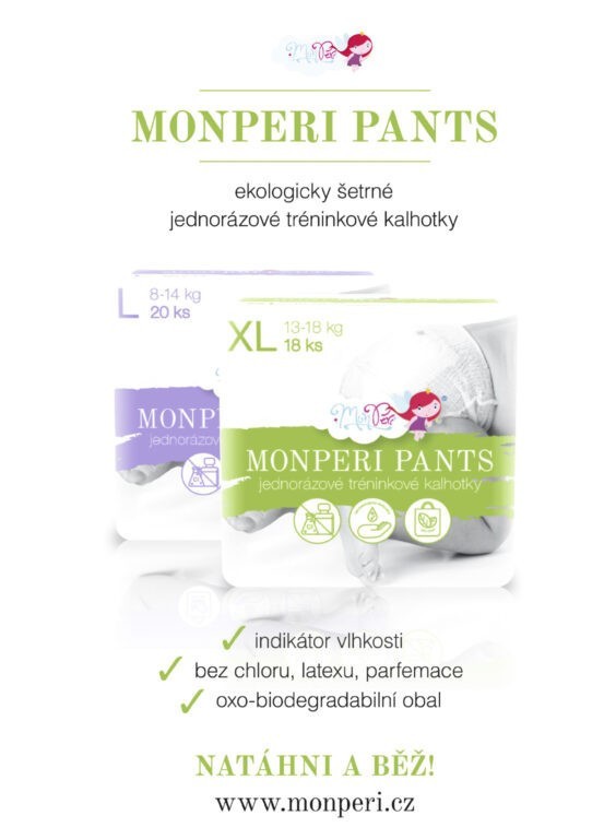 MonPeri Plenkové kalhotky Pants XL/18 ks